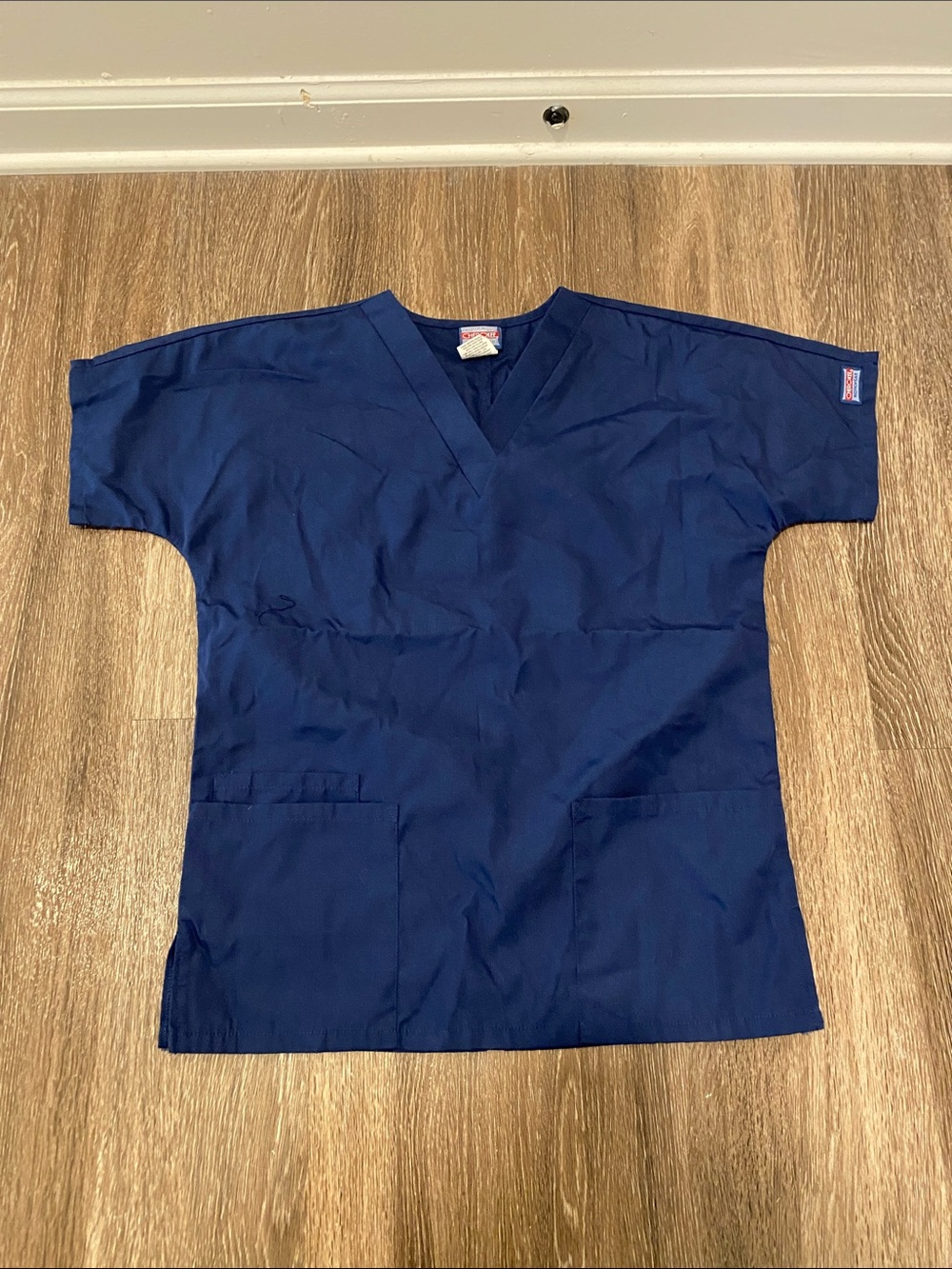 Cherokee Navy V-Neck Workwear Scrub Top